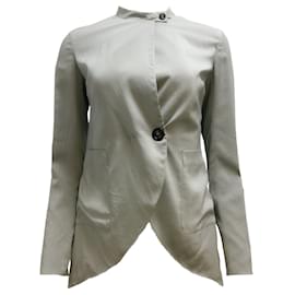 Brunello Cucinelli-Brunello Cucinelli Grey Silk Jacket / Blazer-Grey
