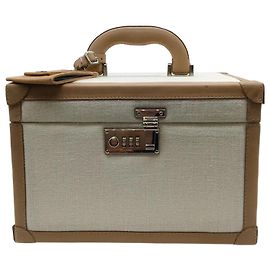 Brunello Cucinelli Valise Train Cuir Beige Canvas Weekend/Sac de voyage Beige