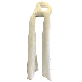 Missoni White Patterned Knit Shawl / wrap / Scarf White