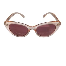 Oliver Peoples-Oliver Peoples Rishell Light Pink / Purple Lens Plastic Frame Sunglasses-Pink