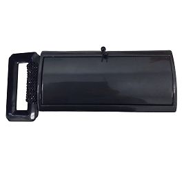 Giorgio Armani Vintage Graphite Grey / Black Bead Embellished Minaudiere Clutch Bag Grey