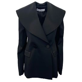 JW Anderson J.W. Blazer de lã preto Anderson com acabamento em cetim Preto
