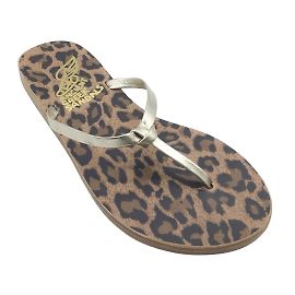 Ancient Greek Sandals Gold Doro Leather Knotted Thong Sandals Metallic