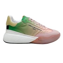 Stella Mc Cartney-Stella McCartney Peach / Sneakers sfumate verdi-Rosa