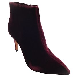Botas de punta en punta burdeos de Santoni/botines Púrpura