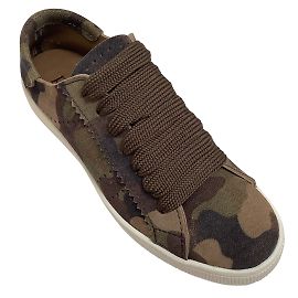 Baskets Perry en toile camouflage Pedro Garcia Marron
