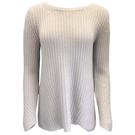 Iris von Arnim Iris von Armin Grauer langärmliger Kaschmir-Strickpullover Grau