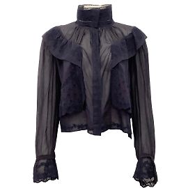 Isabel Marant Etoile Isabel Marant Étoile Faded Midnight Cotton Lelmon Blouse Navy blue