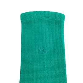 Chanel-Chanel Smaragdgrüne Kaschmirhandschuhe-Grün