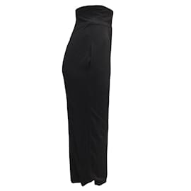 Chanel-Falda larga de viscosa negra de Chanel-Negro
