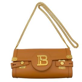 Bolsa de ombro Balmain B Buzz Pouch Marrom