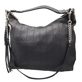 Borsa hobo Belstaff Brixton in pelle nera Nero