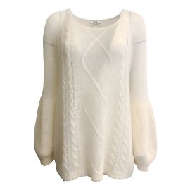 Marc by Marc Jacobs suéter de malha mohair CO marfim Cru