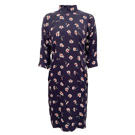 Comme Des Garcons Marineblaues Kleid mit Gänseblümchenmuster von Comme des Garcon Marineblau