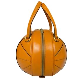 Gucci-Gucci Tifosa Basketball Orange Leather Tote-Orange
