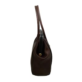 Hermès-Convoyeur de Hermès 2015 Bolso de hombro de cuero en marrón oscuro-Castaño