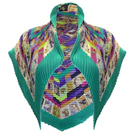 Hermès-Sciarpa di seta quadrata stampata multicorrispondenza turchese Hermes Paris-Multicolore