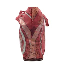 Hermès-Hermes Pink / Red Silky Pop Folding Tote-Pink
