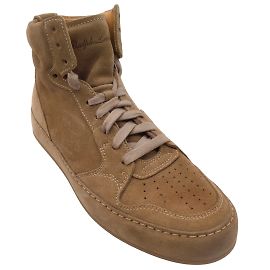 Ralph Lauren Collection - Baskets montantes à lacets taupe Jaemyn Marron