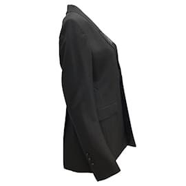 Rick Owens-Rick Owens Black Single Button Tuxedo-style Blazer-Black
