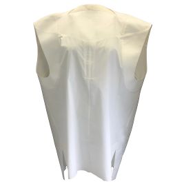 Top de algodón extragrande estructurado en blanco leche de Rick Owens Blanco