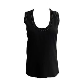 Giambattista Valli Canotta nera con borchie/CAMI Nero