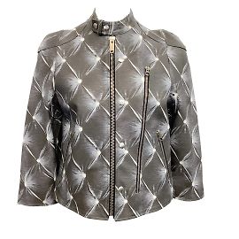 Golden Goose Deluxe Brand Chester Leather Alma Jacket Grey