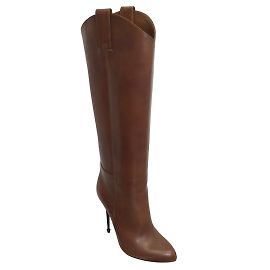 Tom Ford Brown Leather Nail Heel Boots Brown