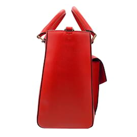 Tory Burch-Tory Burch Masaai T-Lock-Handtasche aus rotem Saffiano-Leder-Rot