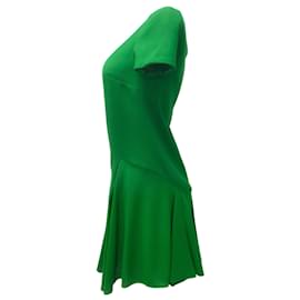 Christian Dior-Dior Kelly Green Short Sleeved Silk Lined Cocktail Dress-Green