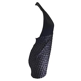 Autre Marque-Marc Bouwer Black Sequined Halter Mini Dress-Black