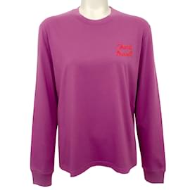 Chanel-Chanel T-shirt Pharrell Wish List en coton violet à manches longues-Rose