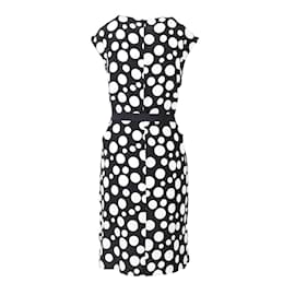 Louis Vuitton-Louis Vuitton Checker and Polka Dots Dress-White