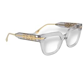 Fendi-Occhiali da vista Fendigraphy materiale acetato-D'oro,Altro