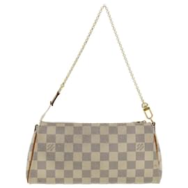 Louis Vuitton Eva Ebene Damier Canvas Shoulder Bag Handbag Gold Brown Cloth  ref.204050 - Joli Closet