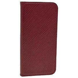 LOUIS VUITTON Epi iPhone X / XS Folio iPhone Case Fuchsia M64468 LV Auth tb655 Fuschia