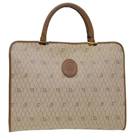 Christian Dior-Christian Dior Honeycomb Canvas Hand Bag Beige Auth bs5527-Beige