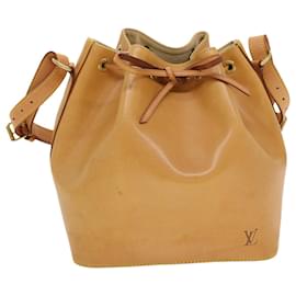 Louis Vuitton-LOUIS VUITTON Nomad Leather Petit Noe Shoulder Bag Beige M85003 LV Auth 42829a-Beige