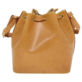 Louis Vuitton-LOUIS VUITTON Nomad Leather Petit Noe Shoulder Bag Beige M85003 LV Auth 42829a-Beige