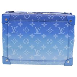 Louis Vuitton-LOUIS VUITTON Monogram Clouds Soft Trunk Sac à bandoulière Bleu M45430 Auth LV 42826A-Blanc,Bleu
