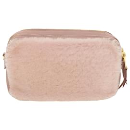 Miu Miu-Miu Miu Shoulder Bag fur Pink Auth 42823a-Pink