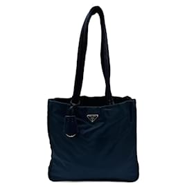 Prada-Blue Prada Nylon Tote-Black