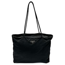 Prada-Black Prada Nylon Tote-Black