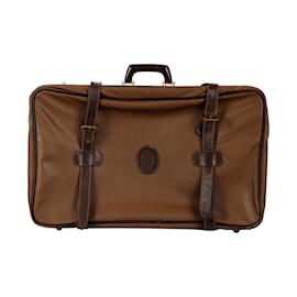 Trussardi-Trussardi Large Leather Luggage-Brown