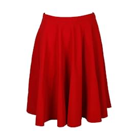 Moschino-Moschino Cheap and Chic Flared Skirt-Red