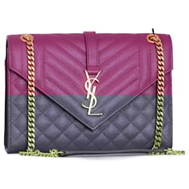 Saint Laurent-SAINT LAURENT  Handbags   Leather-Purple