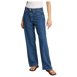 RAG & BONE Jean large taille basse Logan Bleu Marine