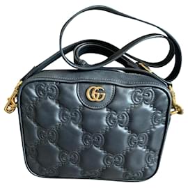 Gucci-GG Matelasse crossbody bag-Black