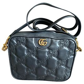 Gucci Bolsa transversal GG Matelassê Preto