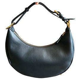 Fendi Fendigraphy hobo bag black leather Black
